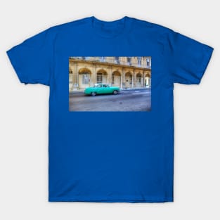 Green Car, Havana, Cuba T-Shirt